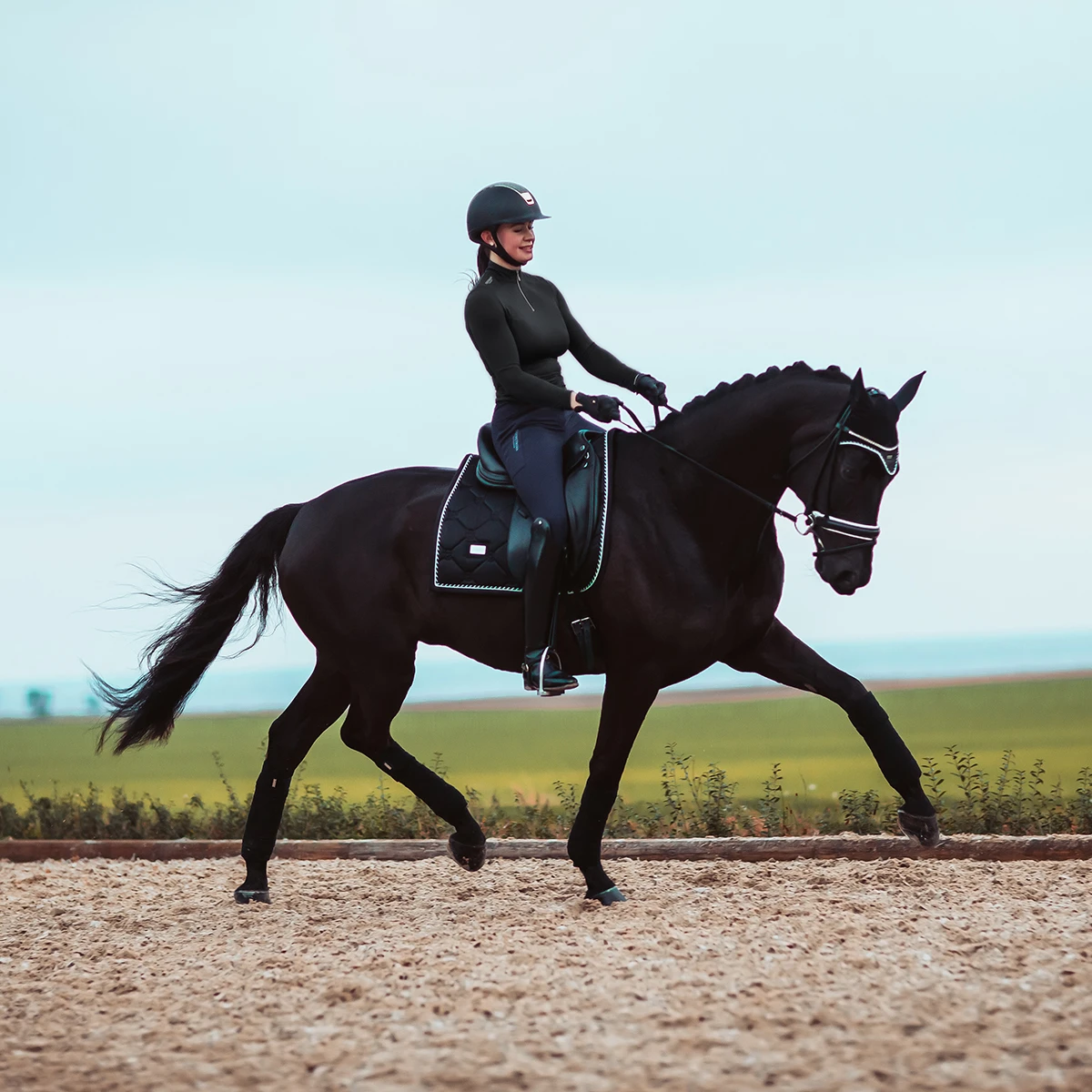 Bandages Equestrian Stockholm Black Edition Zwart 3 Bandages Equestrian Stockholm Black Edition Zwart - Afbeelding 3
