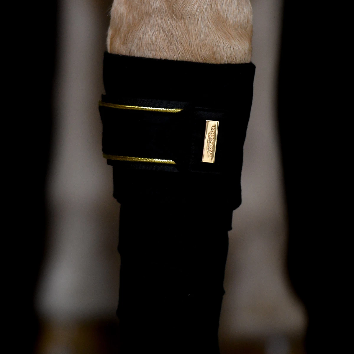 Bandages Equestrian Stockholm Black Gold Zwart-goud 3 Bandages Equestrian Stockholm Black Gold Zwart-goud - Afbeelding 3
