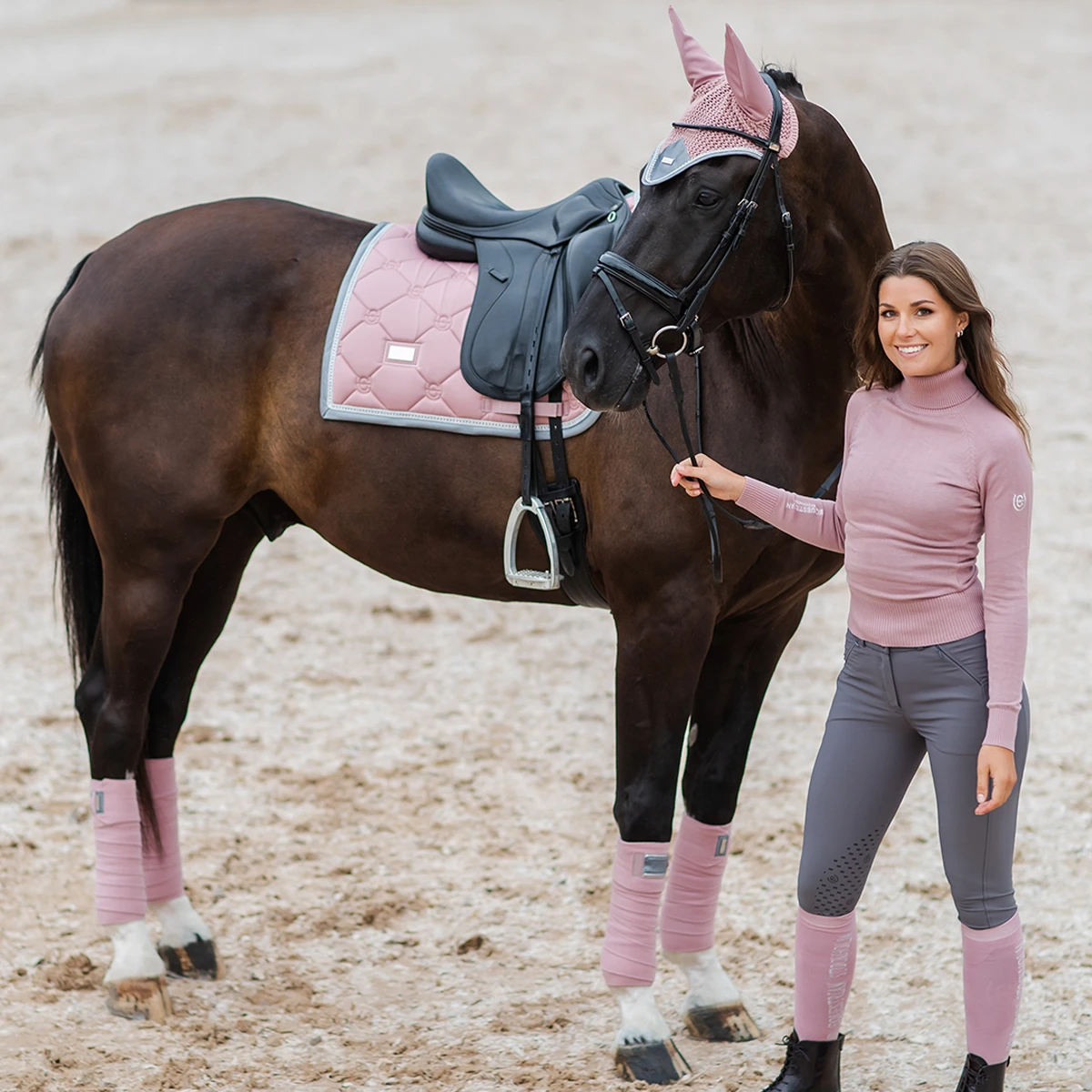 Bandages Equestrian Stockholm Pink Crystal Roze 7 Bandages Equestrian Stockholm Pink Crystal Roze - Afbeelding 7