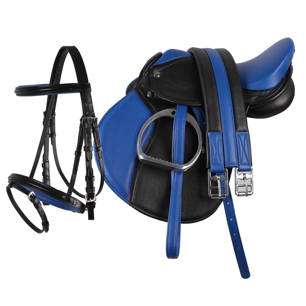 Complete Zadelset QHP Blauw 1 Complete Zadelset QHP Blauw