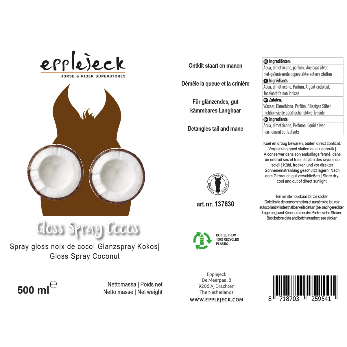 Gloss Spray Epplejeck Cocos Overige 3 Gloss Spray Epplejeck Cocos Overige - Afbeelding 3