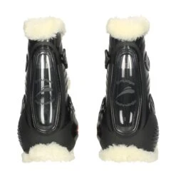 Peesbeschermers EQuick EShock Legend Bont Zwart -Paard Verzorging peesbeschermers equick eshock legend bont zwart 1500x1500 101630