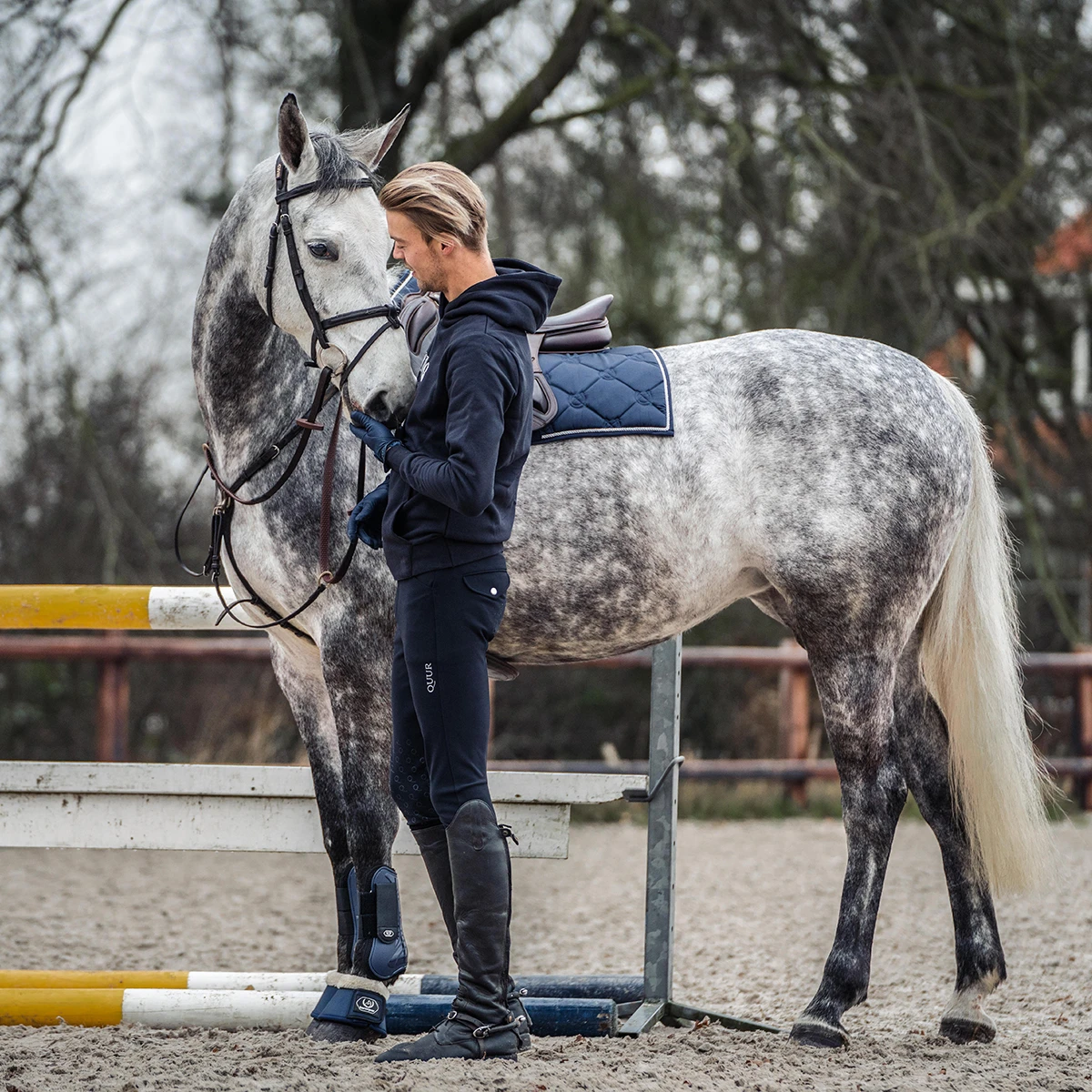 Peesbeschermers Horsegear Livio Donkerblauw 5 Peesbeschermers Horsegear Livio Donkerblauw - Afbeelding 5