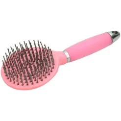 Staartborstel Epplejeck Soft Gel Handvat Roze-grijs